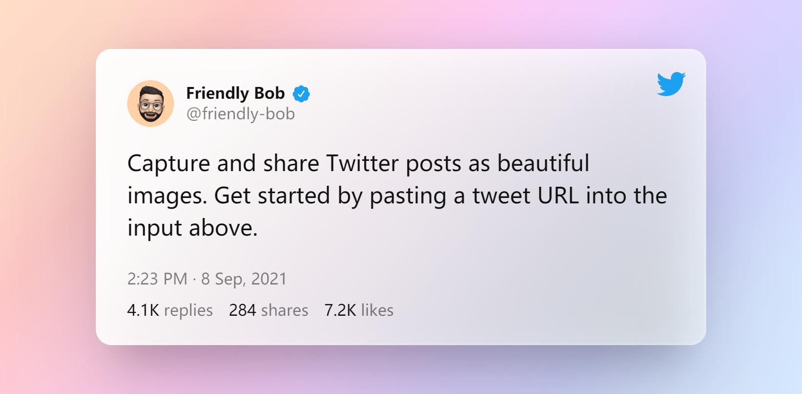 Tweet by Friendly Bob